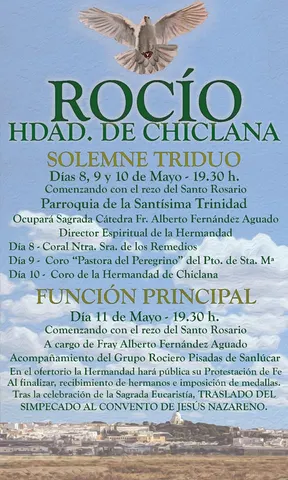 Chiclana cartel rocio 2019