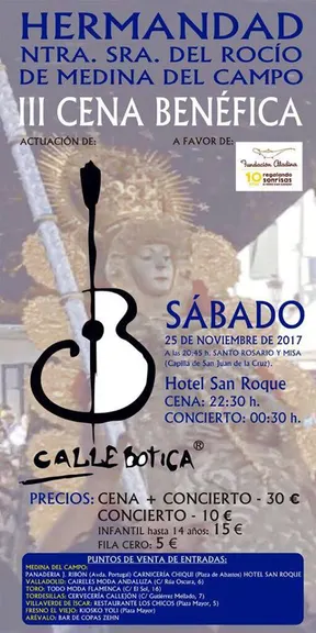 Medina del campo cena benéfica