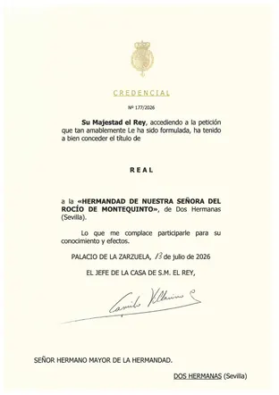 Montequinto titulo de real