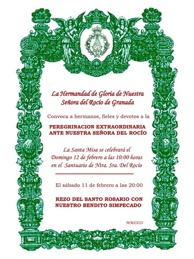 Peregrinacion Rocio Granada 2023