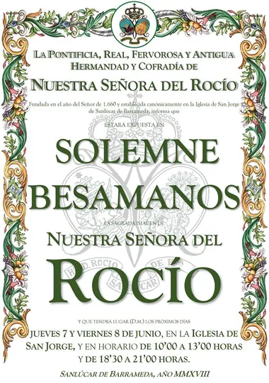 Sanlucar de Barrameda besamanos
