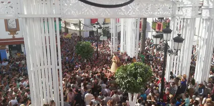 la virgen del rocio en Almonte traslado 2019-6