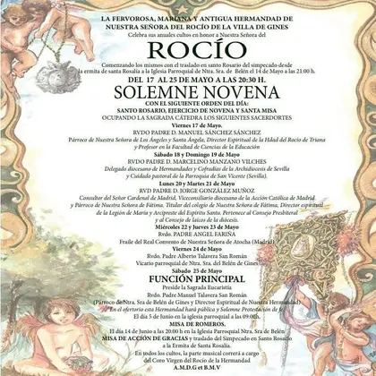 Gines Cultos rocio 2019