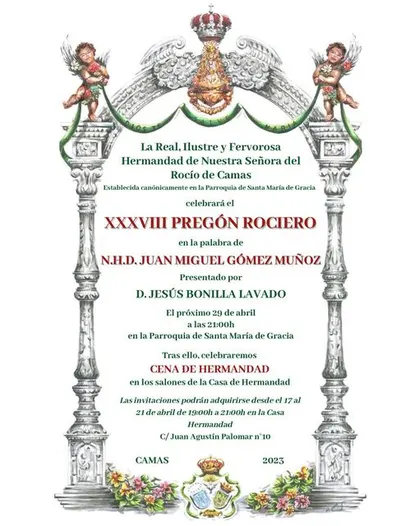 Pregon rocio 2023 Camas