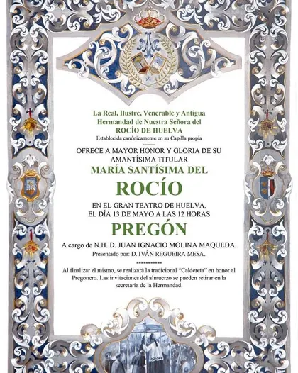 cultos rocio 2023 Huelva
