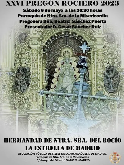 Pregon rocio 2023 Estrella de Madrid