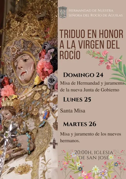 Rocío de Águilas triduo 2022