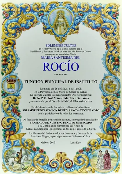 Gelves Cultos rocio 2019