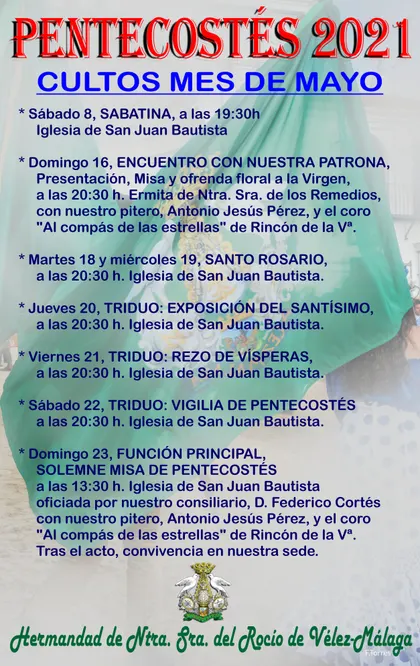 Velez malaga rocio 2021-Cartel Pentecostes