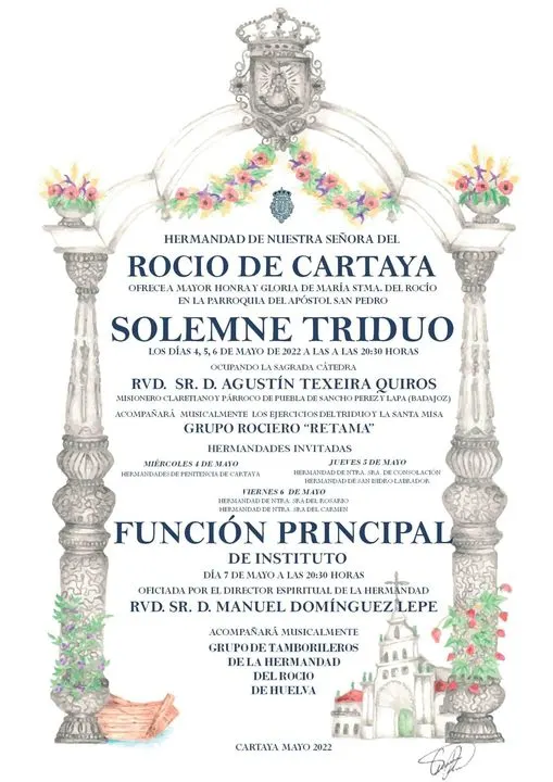 cultos rocio 2022-Cartaya