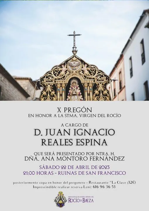 Pregon rocio 2023 Baeza