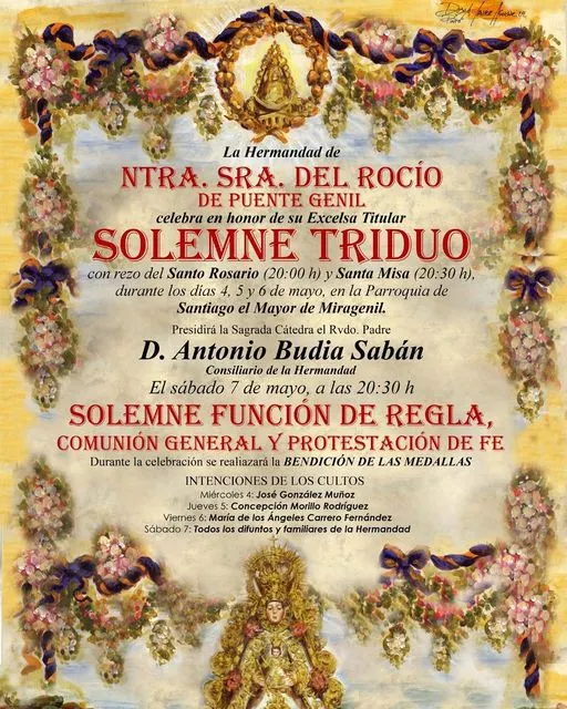 cultos rocio 2022-Puente Genil