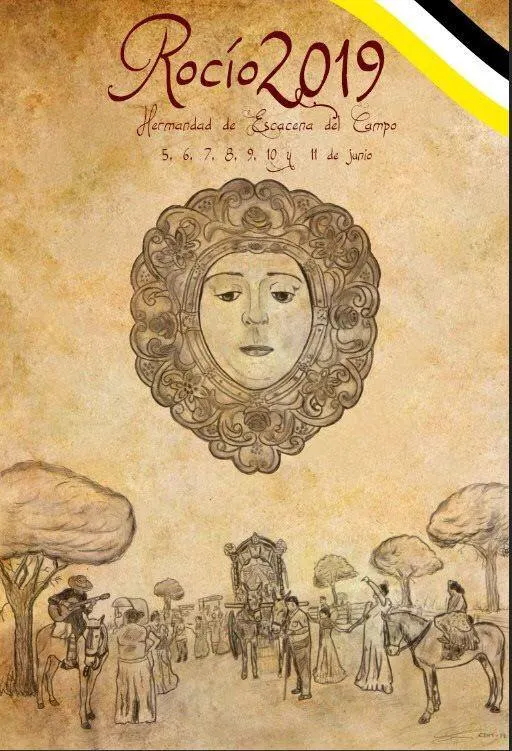 Cartel-de-la-Romeria-del-Rocio-2019-de Escacena