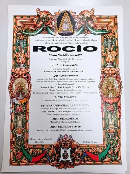 San Juan de aznalfarache cartel rocio 2021