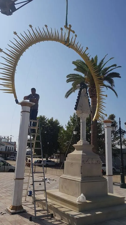 Preparativos centenario coronación en el Real del Rocio-2