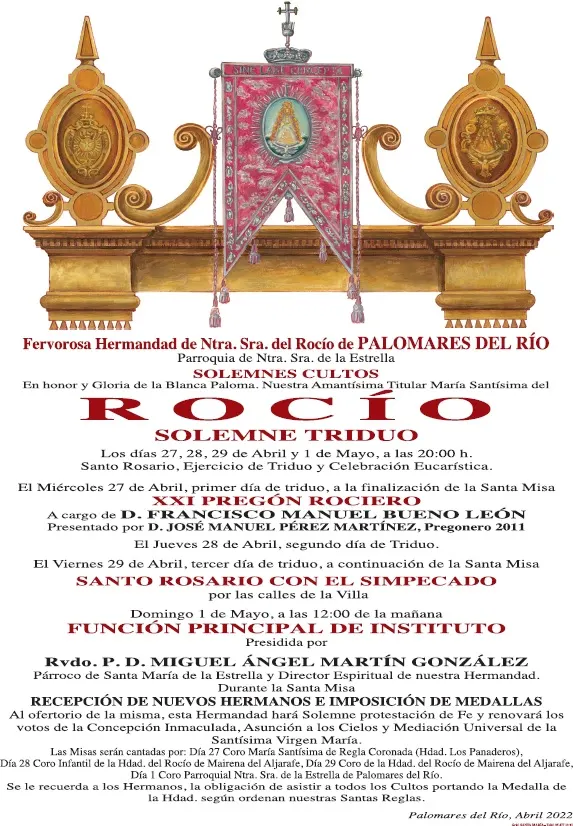cultos rocio 2022-Palomares