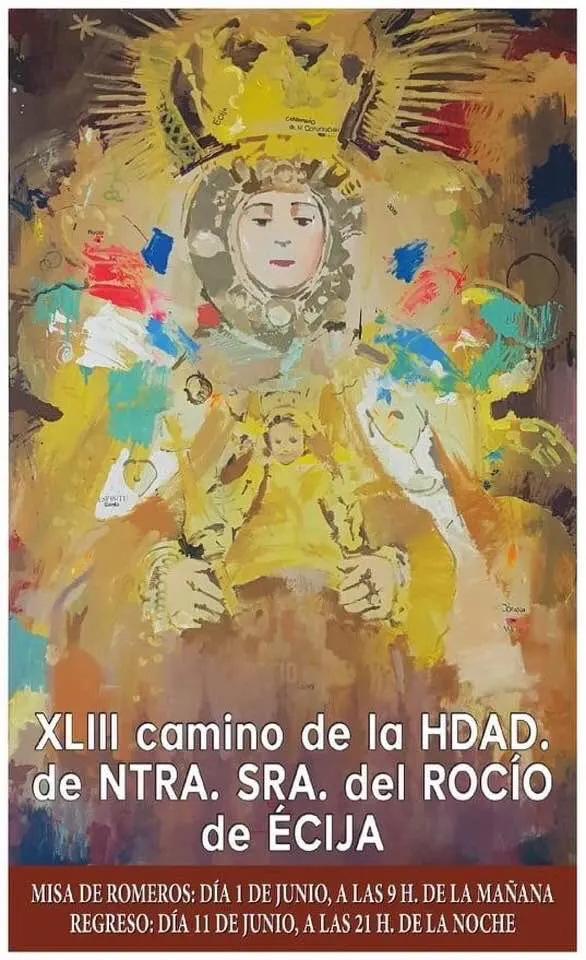 Ecija Cartel de la romeria del rocio 2019