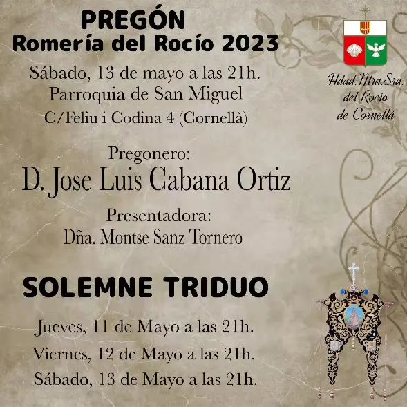 cultos rocio 2023 Cornella