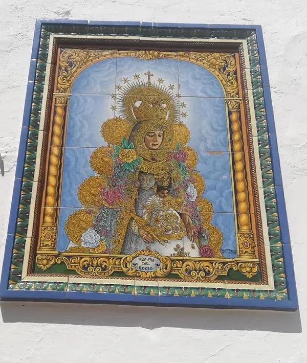 Azulejos Virgen rocio-Francisco Morilla Serrano en 1959