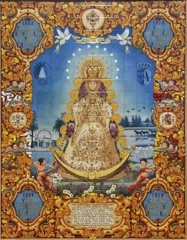 Azulejos Virgen rocio-Sentir Rociero