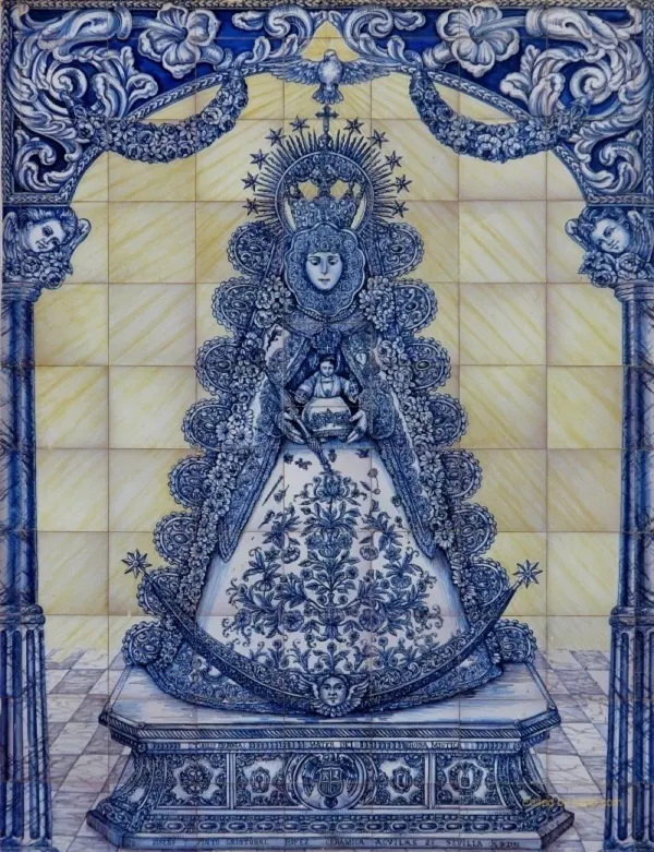 Azulejos Virgen rocio-en la ermita