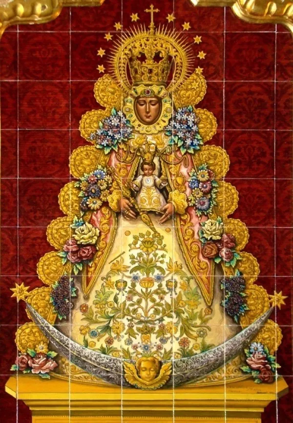Azulejos Virgen rocio-brenes-parroquia
