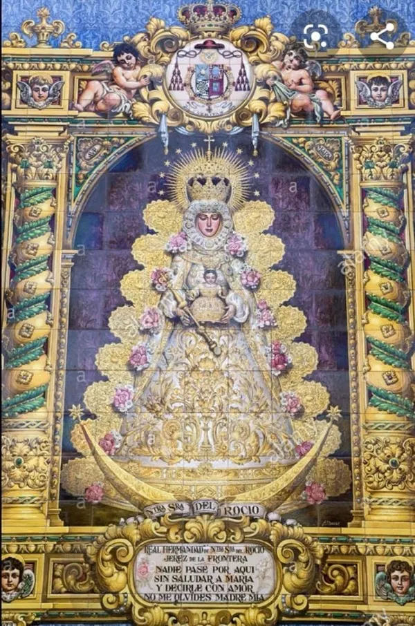 Azulejos Virgen rocio-Convento de Santo Domingo de Jerez de La Frontera