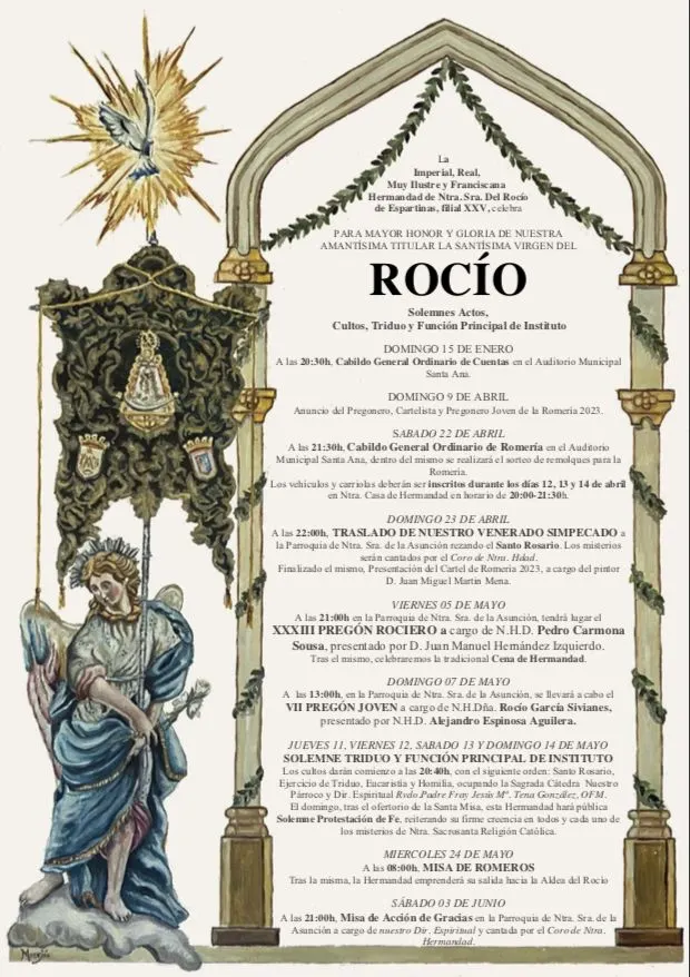 cultos rocio 2023 Espartinas