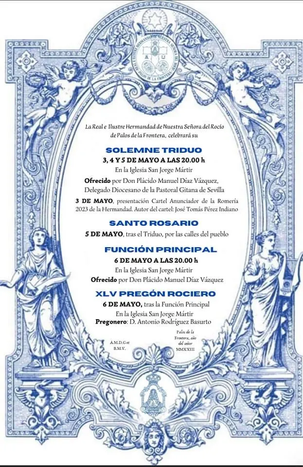 cultos rocio 2023 Palos