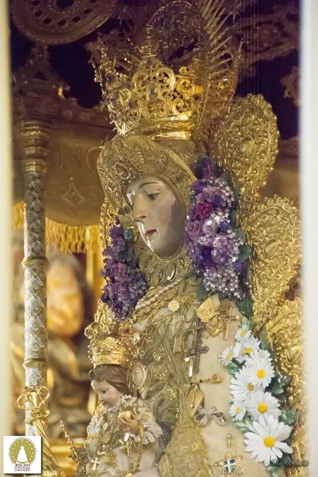 Centenario coronacion rocio la virgen luce nueva manto septiembre 2018-13