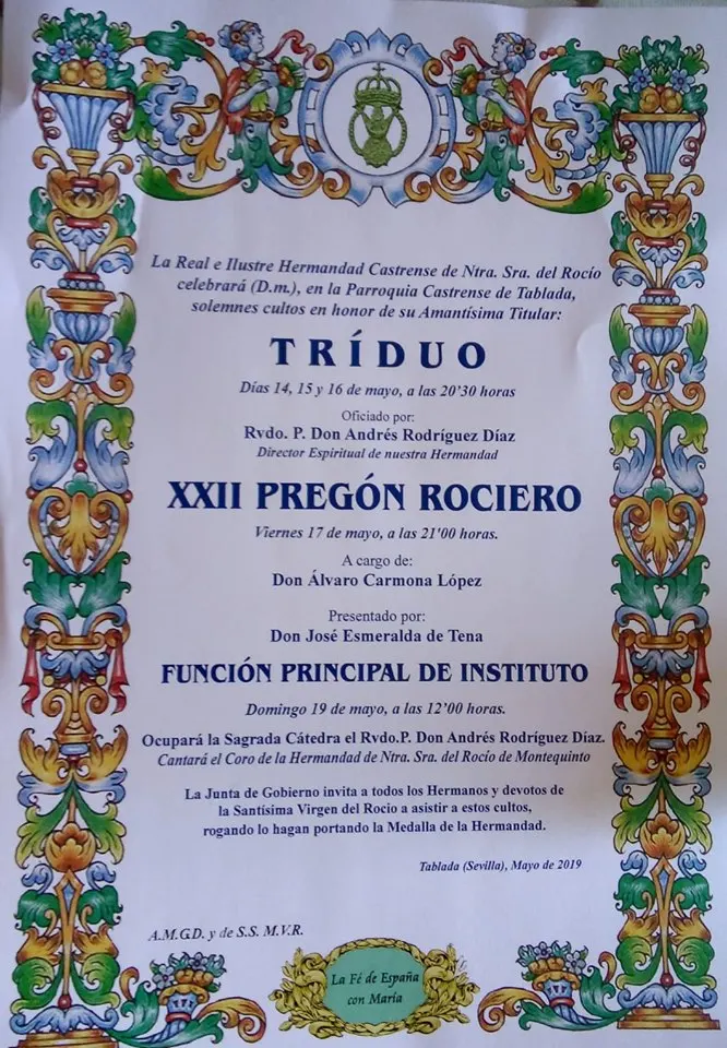 Castrense Cultos rocio 2019