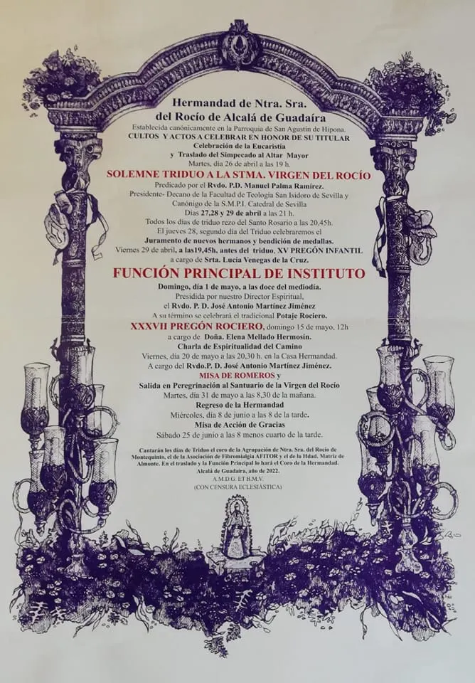 cultos rocio 2022-Alcala de Guadaira