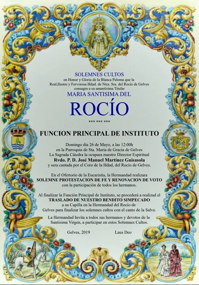 Gelves Cultos rocio 2019