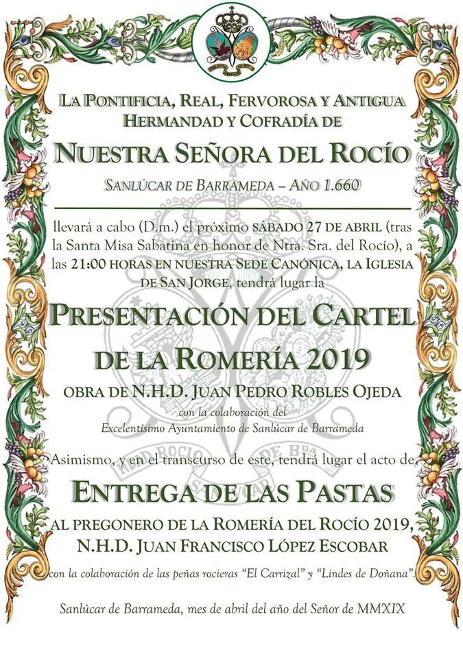 Sanlucar de barrameda Cultos rocio 2019