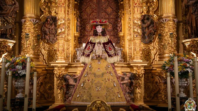La Virgen del Rocío vestida de Pastora