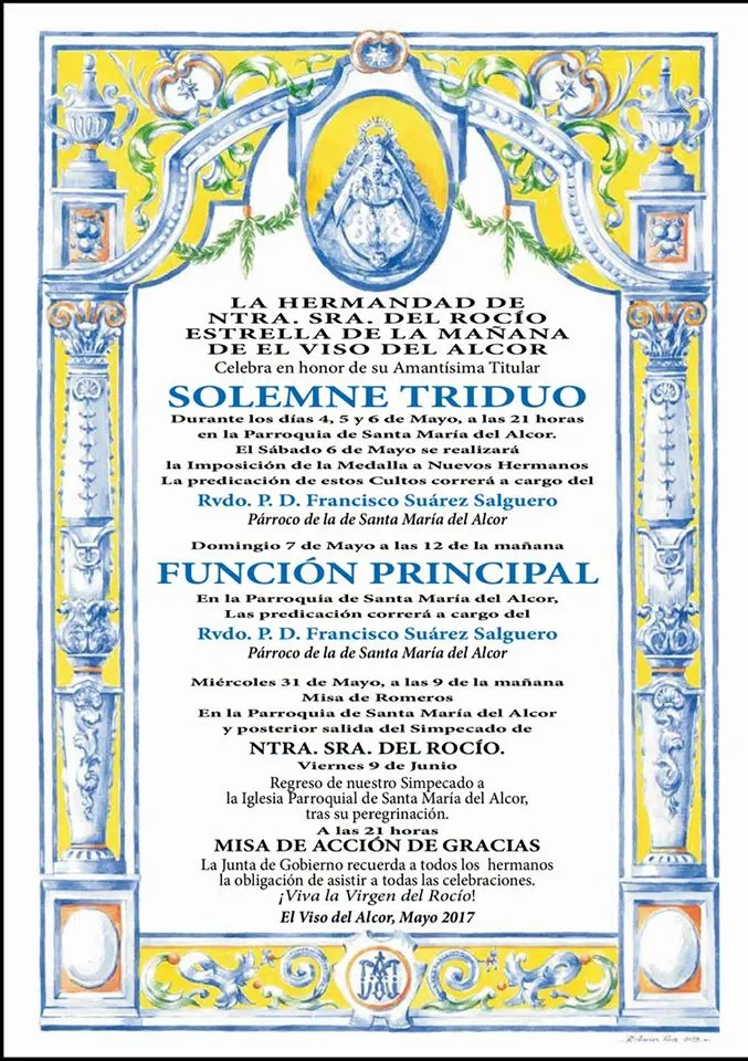 Viso del alcor Triduo 2017