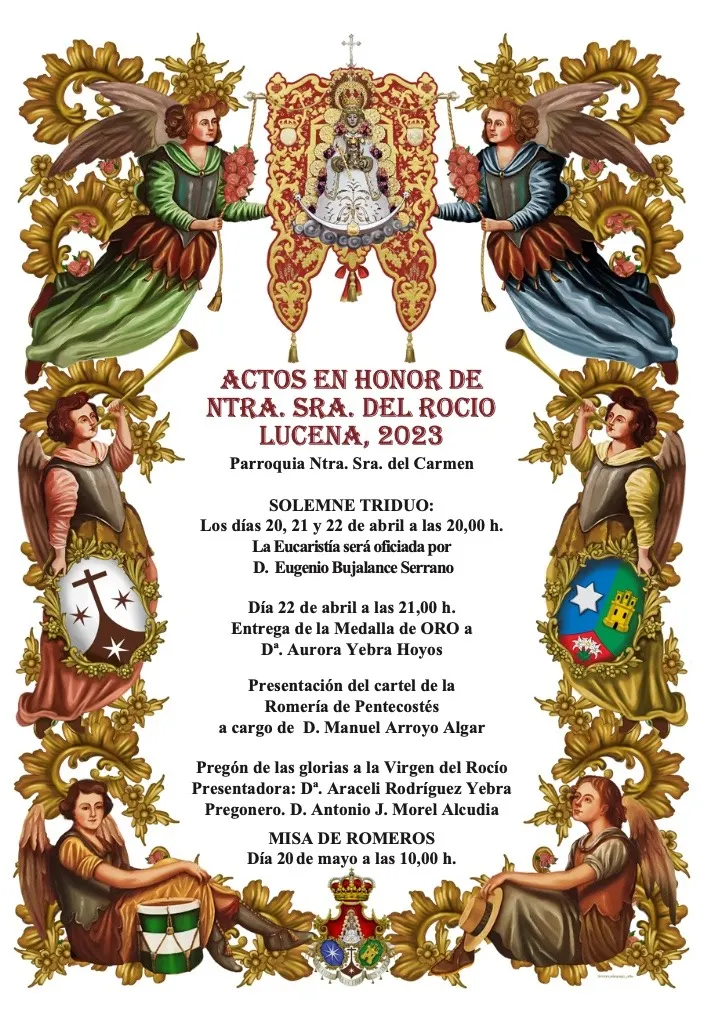 cultos rocio 2023 Lucena