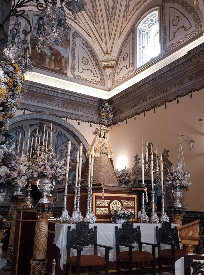 la virgen del rocio en Almonte traslado 2019-18