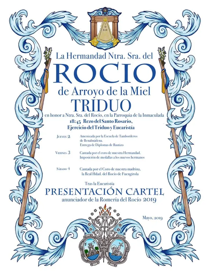 Cartel de arroyo de la miel rocio 2019-1