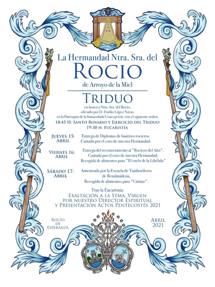 rocio arroyo de la miel triduo 2021