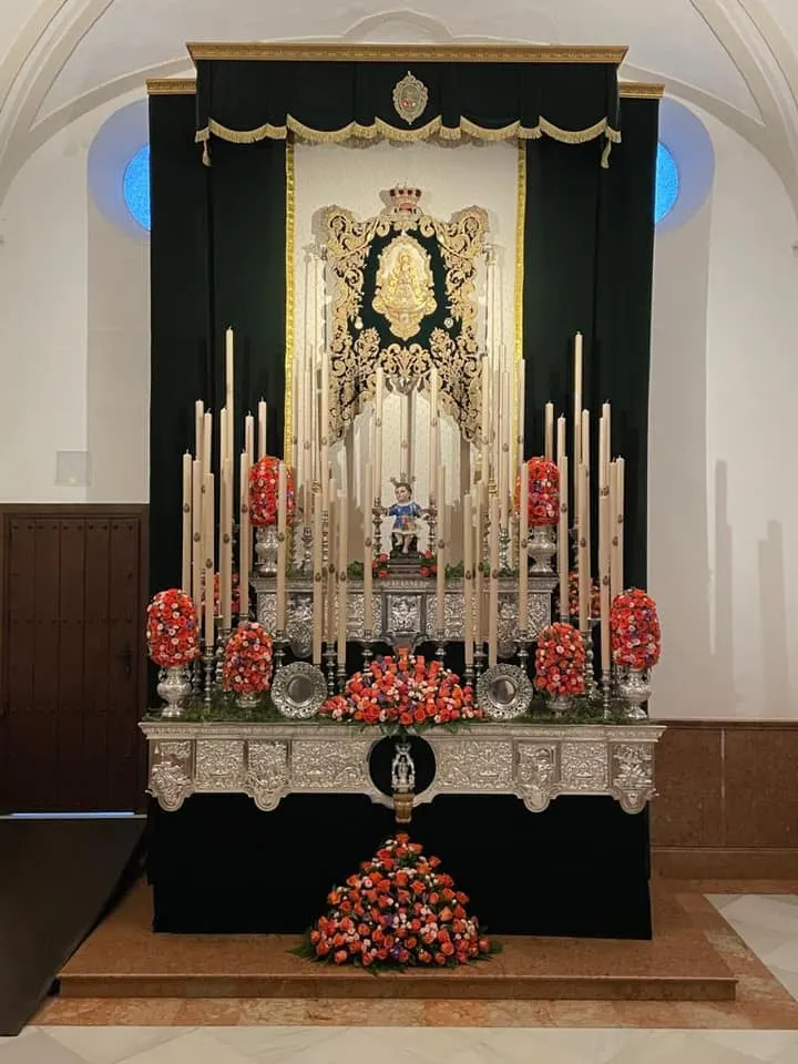 Rocio altar cultos Malaga la caleta 2021