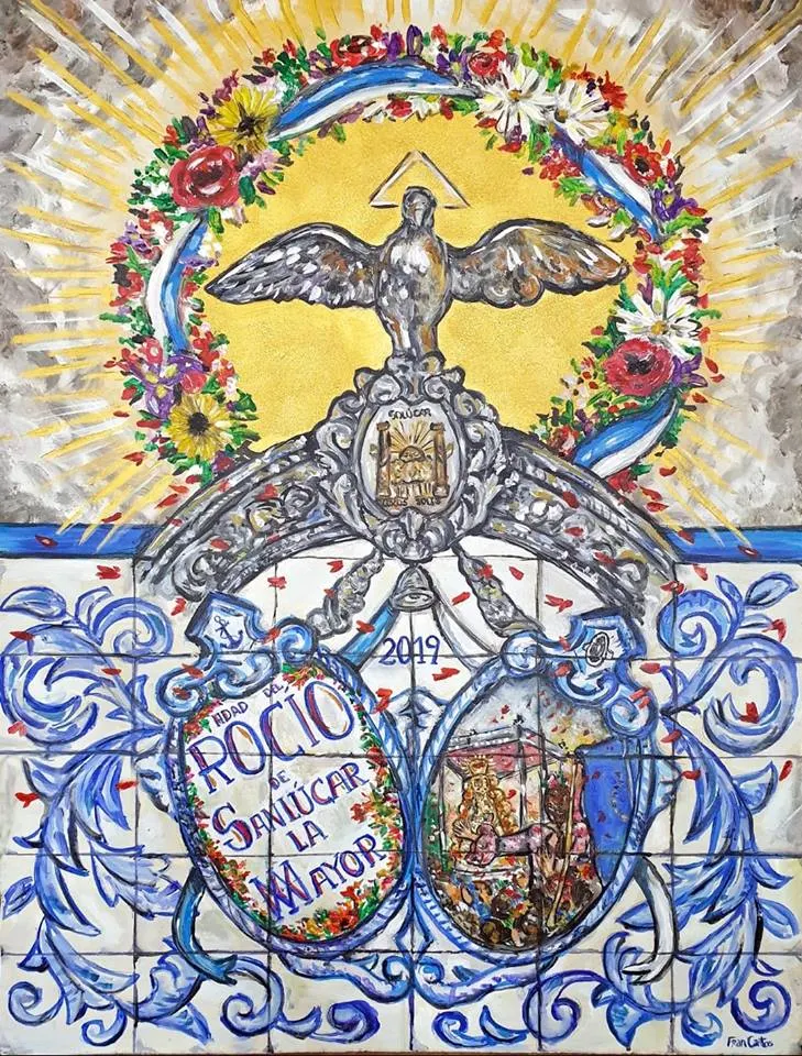 Cartel-de-la-Romeria-del-Rocio-2019-de Sanlucar la mayor