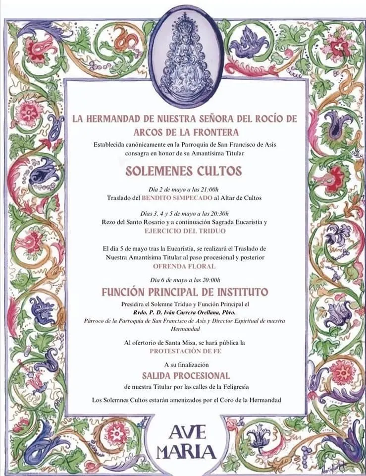 cultos rocio 2023 arcos
