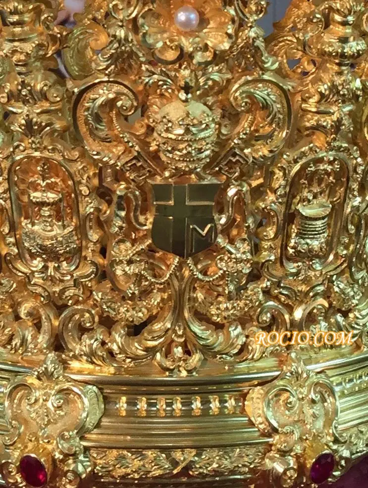 Corona rocio escudo papa