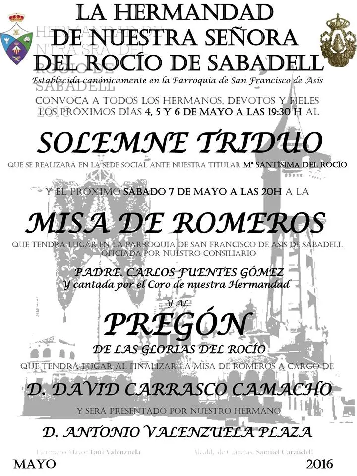 Sabadell triduo 2016