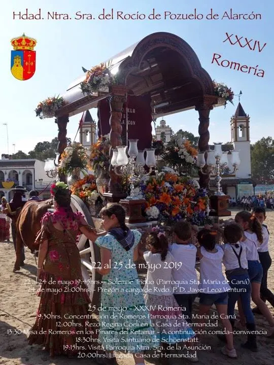 Cartel-de-la-Romeria-del-Rocio-2019-de Pozuelo de alarcon