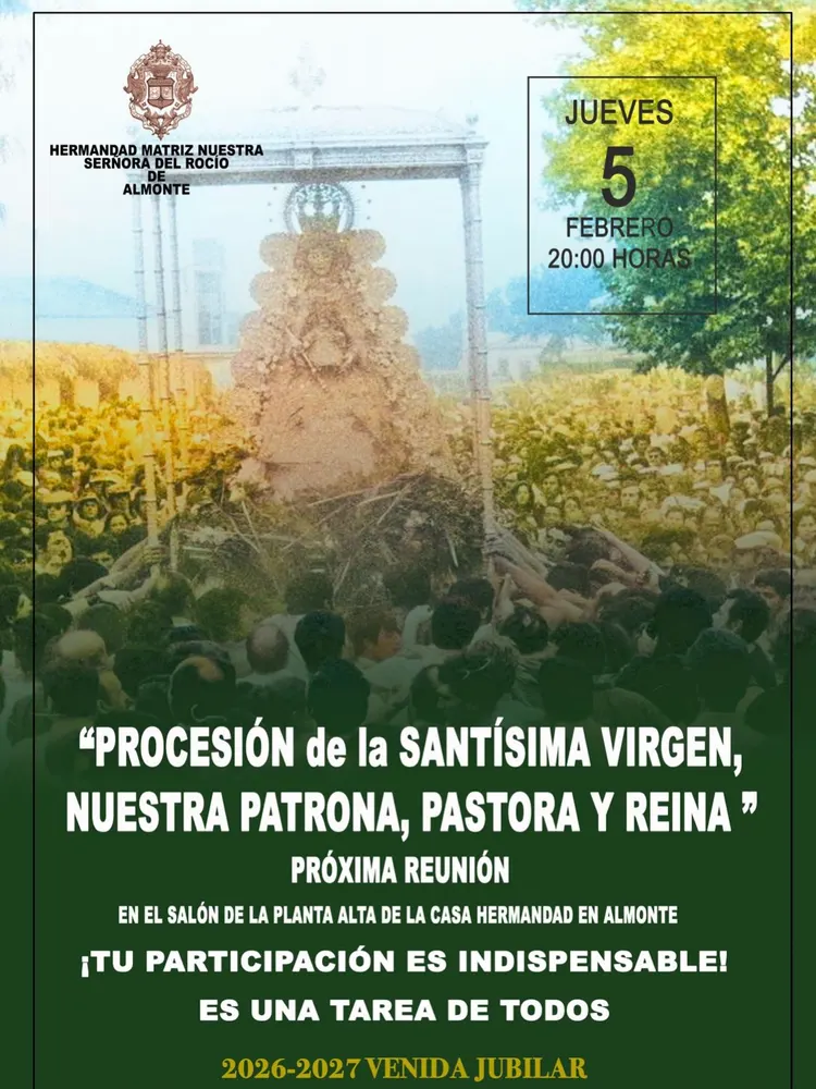reunion matriz procesion rocio 2026