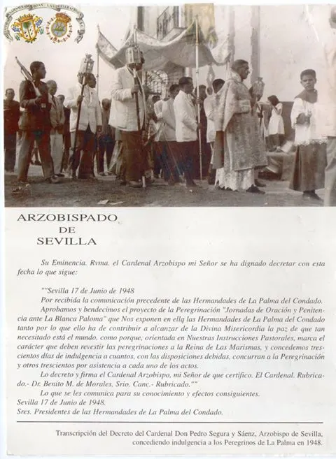 La PAlma peregrinación Decreto