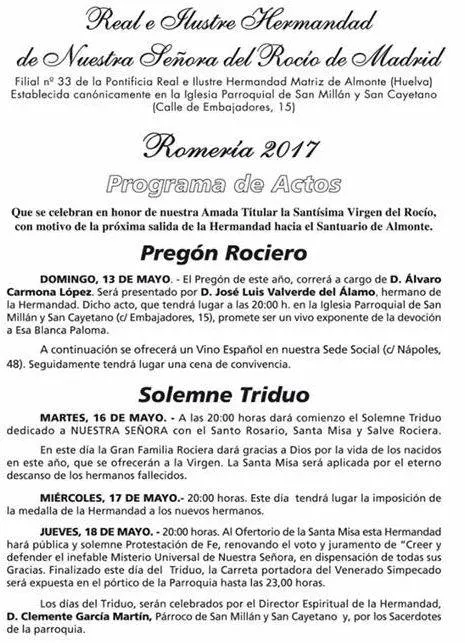 Madrid triduo 2017