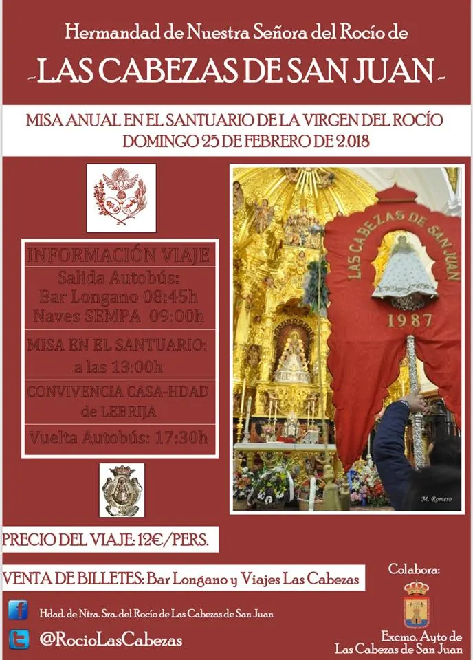 Las Cabezas de san Juan peregrinacion anual 2018
